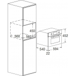 Fulgor FUSO 4505 MT MBK 45厘米 34公升 嵌入式蒸焗爐
